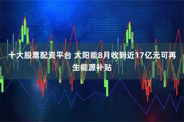 十大股票配资平台 太阳能8月收到近17亿元可再生能源补贴