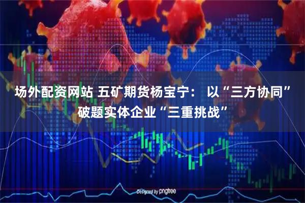 场外配资网站 五矿期货杨宝宁: 以“三方协同”破题实体企业“三重挑战”